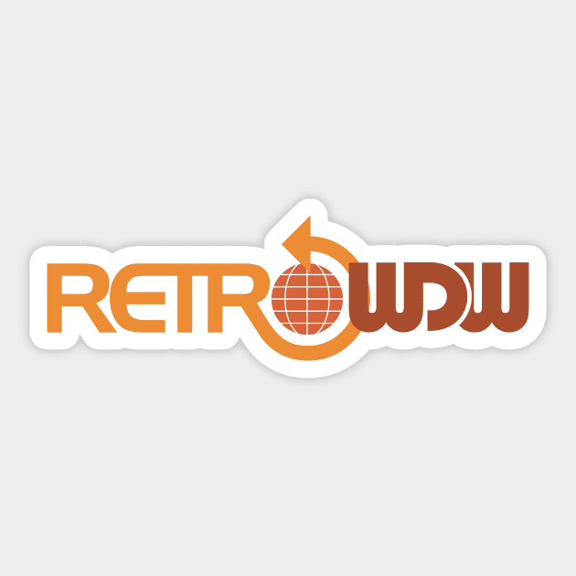 RetroWDW Long Logo Sticker by RetroWDW